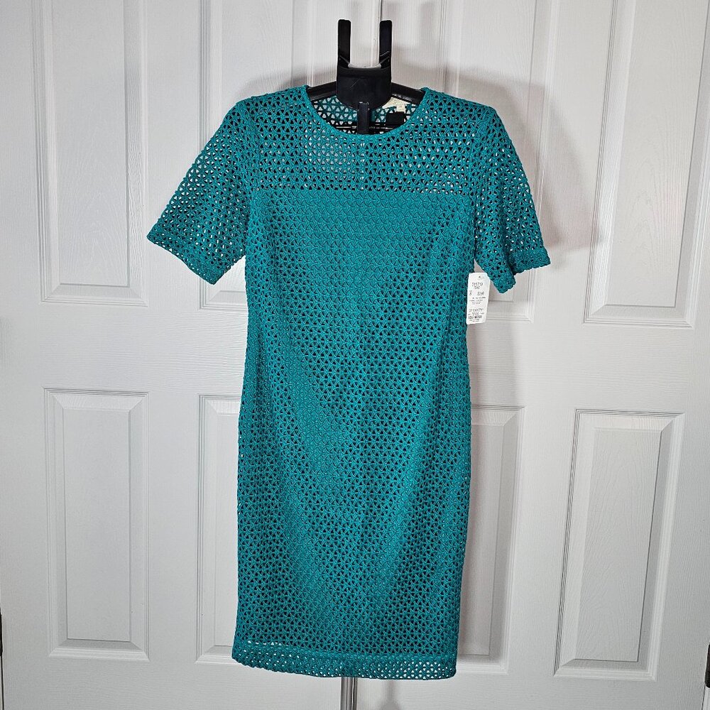 Etcetera Womens Blue Pencil Dress Size 8